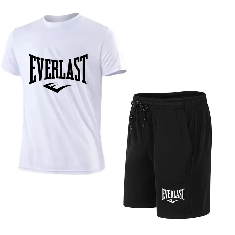 Summer Clothing Brands - メンズ Tシャツ + ショートパンツ 2 点セット