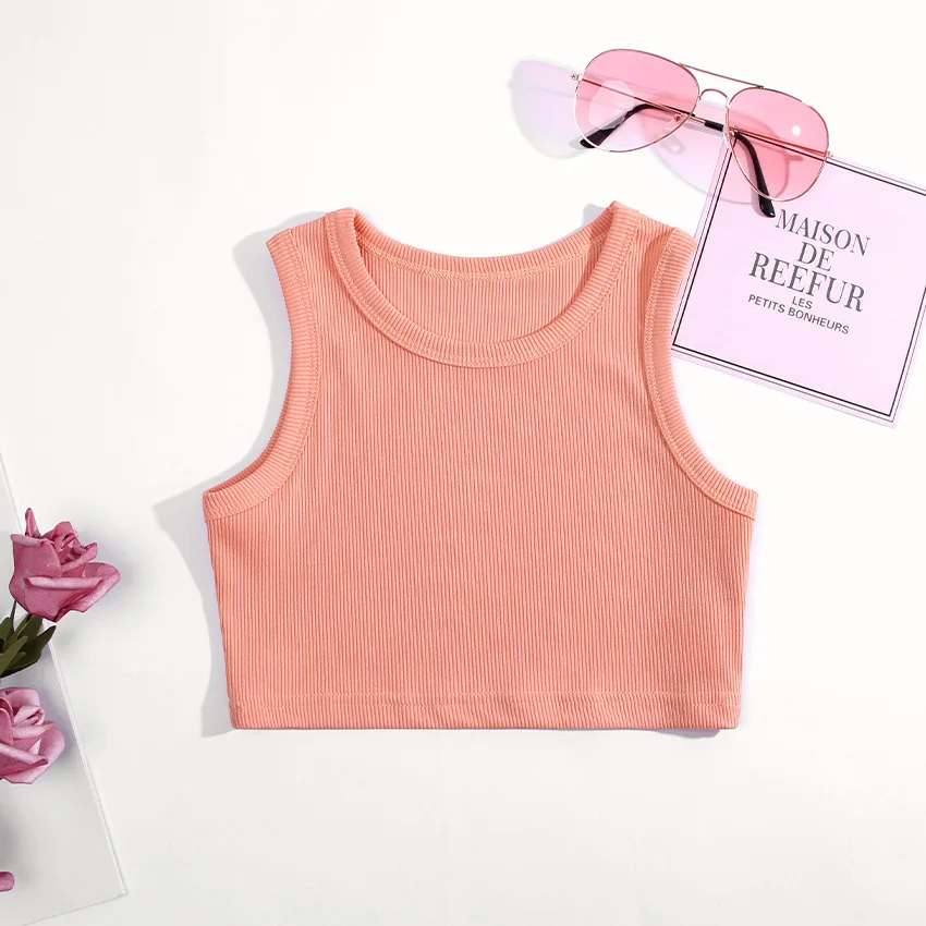 夏の女の子の下着ノースリーブシャツ子供のための Tシャツジャ - Summer Clothing Baby Girl のレビューと価格